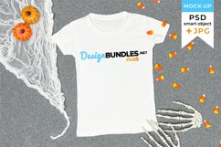 T-shirt mockup Halloween | Halloween mockup kids t-shirt Product Image 1