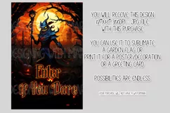 Halloween Garden Flag, Enter if You Dare, King of Pumpkins Product Image 2