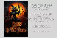 Halloween Garden Flag, Enter if You Dare, King of Pumpkins Product Image 2