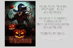 Halloween Garden Flag, Halloween Welcome, King of Pumpkins Product Image 2