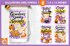 Halloween Baking Dish Towel Sublimation| Cute Spooky Designs Product Image 1
