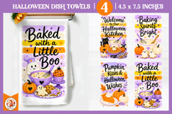 Halloween Baking Dish Towel Sublimation| Cute Spooky Designs Product Image 1