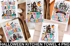 Halloween Kitchen Towel PNG, Funny Halloween PNG, Product Image 1