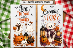 Halloween Kitchen, Funny Towel, Tea Towel, Halloween PNG Product Image 1