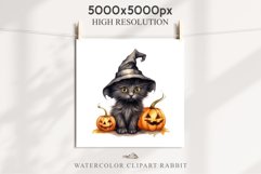 Halloween Kitten Pumpkin Cats Spooky Clipart PNG Scrapbook Fairy Tale Art Image Watercolor witch magic Print illustration sublimation creepy printable digital watercolor cute halloween kitten kitty pumpkin clipart, spooky sublimation nursery, Creepy Witch