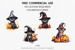 watercolor cute halloween kitten kitty pumpkin clipart, spooky sublimation nursery, Creepy Witch Halloween Kitten Pumpkin Cats Spooky Clipart PNG Scrapbook Fairy Tale Art Image Watercolor witch magic Print illustration sublimation creepy printable digital