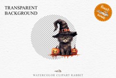 Halloween Kitten Pumpkin Cats Spooky Clipart PNG Scrapbook Fairy Tale Art Image Watercolor witch magic Print illustration sublimation creepy printable digital watercolor cute halloween kitten kitty pumpkin clipart, spooky sublimation nursery, Creepy Witch