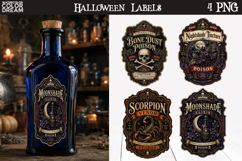 Halloween Potion Labels | Spooky Sublimation Product Image 1