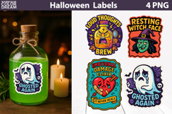 Vintage Halloween Label Bundle | Funny Potion Label Stickers Product Image 3