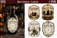 Halloween Apothecary Labels | Vintage Potion Clipart Product Image 1