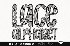 Bats Halloween Lace PNG Alphabet |Sublimation Font Product Image 1