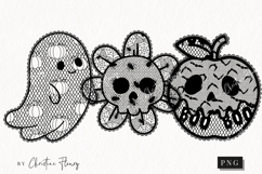 Cute Halloween Lace Clipart | Halloween Png Product Image 1