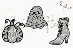 Cute Halloween Lace Clipart | Halloween Png Product Image 3