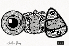 Cute Halloween Lace Clipart | Halloween Png Product Image 1