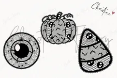 Cute Halloween Lace Clipart | Halloween Png Product Image 3