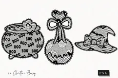 Cute Halloween Lace Clipart | Halloween Png Product Image 1