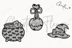 Cute Halloween Lace Clipart | Halloween Png Product Image 3