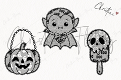 Cute Halloween Lace Clipart | Halloween Png Product Image 3