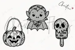 Cute Halloween Lace Clipart | Halloween Png Product Image 3