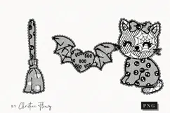 Cute Halloween Lace Clipart | Halloween Png Product Image 1