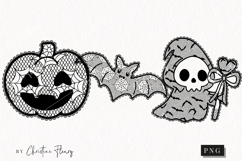 Cute Halloween Lace Clipart | Halloween Png Product Image 1