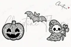 Cute Halloween Lace Clipart | Halloween Png Product Image 3