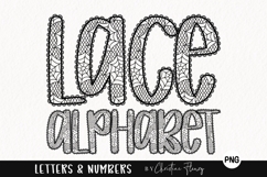 Webs Halloween Lace PNG Alphabet |Sublimation Font Product Image 1