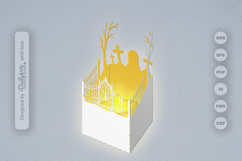 Halloween Lantern Papercut SVG Product Image 2