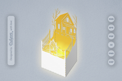 Halloween Lantern Papercut SVG Product Image 2