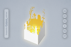 Halloween Lantern Papercut SVG Product Image 2
