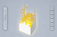 Halloween Lantern Papercut SVG Product Image 2
