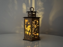 Halloween Lantern - Tea Light Box - Haunted Candle Holder Product Image 2