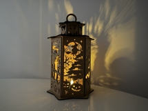 Halloween Lantern - Tea Light Box - Haunted Candle Holder Product Image 6