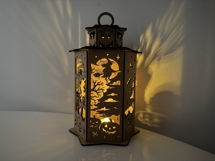 Halloween Lantern - Tea Light Box - Haunted Candle Holder Product Image 5