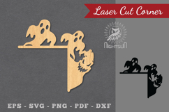 Halloween Laser Cut Corner SVG Product Image 1