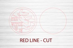 Halloween Laser Cut. Halloween SVG. Halloween Door Sign. Product Image 2
