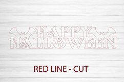 Halloween Laser Cut. Halloween SVG. Halloween Door Sign. Product Image 2