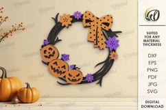 Halloween Layered Wreaths Bundle LaserCut. Halloween SVG Product Image 11