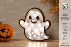 Halloween Led Nightlights Bundle Lasercut. Halloween SVG Product Image 10