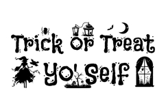 Halloween lettering quote typography art isolated Product Image 1