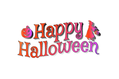 Halloween lettering typography art graphic Product Image 1