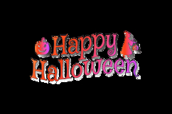Halloween lettering typography art graphic Product Image 2