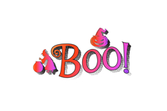 Halloween lettering typography art isolated Product Image 1