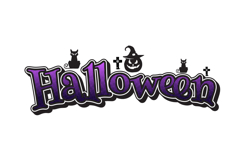 Halloween lettering typography creative design eps 10 Product Image 1