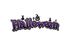 Halloween lettering typography creative design eps 10 Product Image 1
