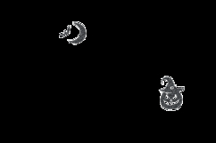 Halloween lettering typography dots art concept Product Image 2