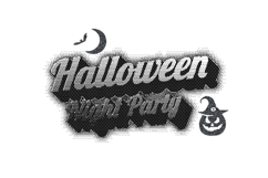 Halloween lettering typography dots art concept Product Image 1
