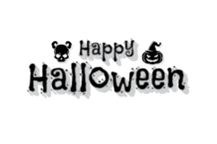 Halloween lettering typography printing design eps 10 Product Image 1