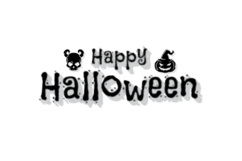 Halloween lettering typography printing design eps 10 Product Image 1