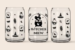 halloween libby glass wrap svg, witch can glass wrap Product Image 2